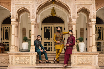 Modern Elegance How to Style Open Sherwani with Kurta & Sherwani with Dupatta