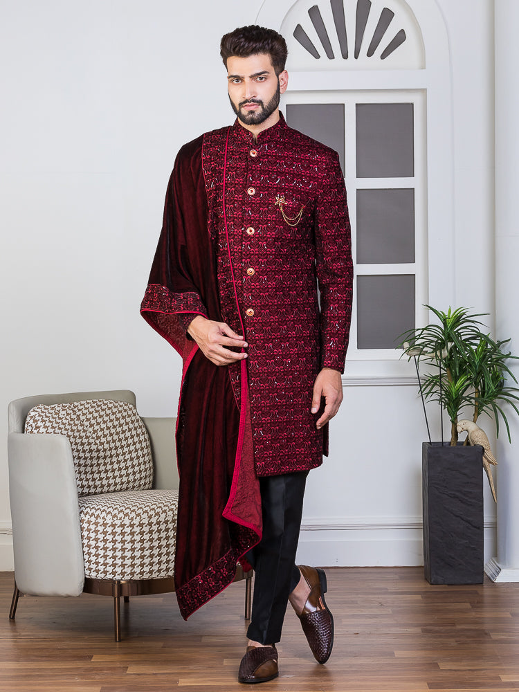 Colour sherwani clearance