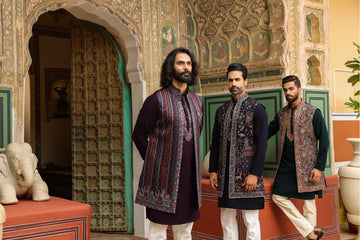 Styling Open Sherwani with Kurta and Sherwani with Dupatta