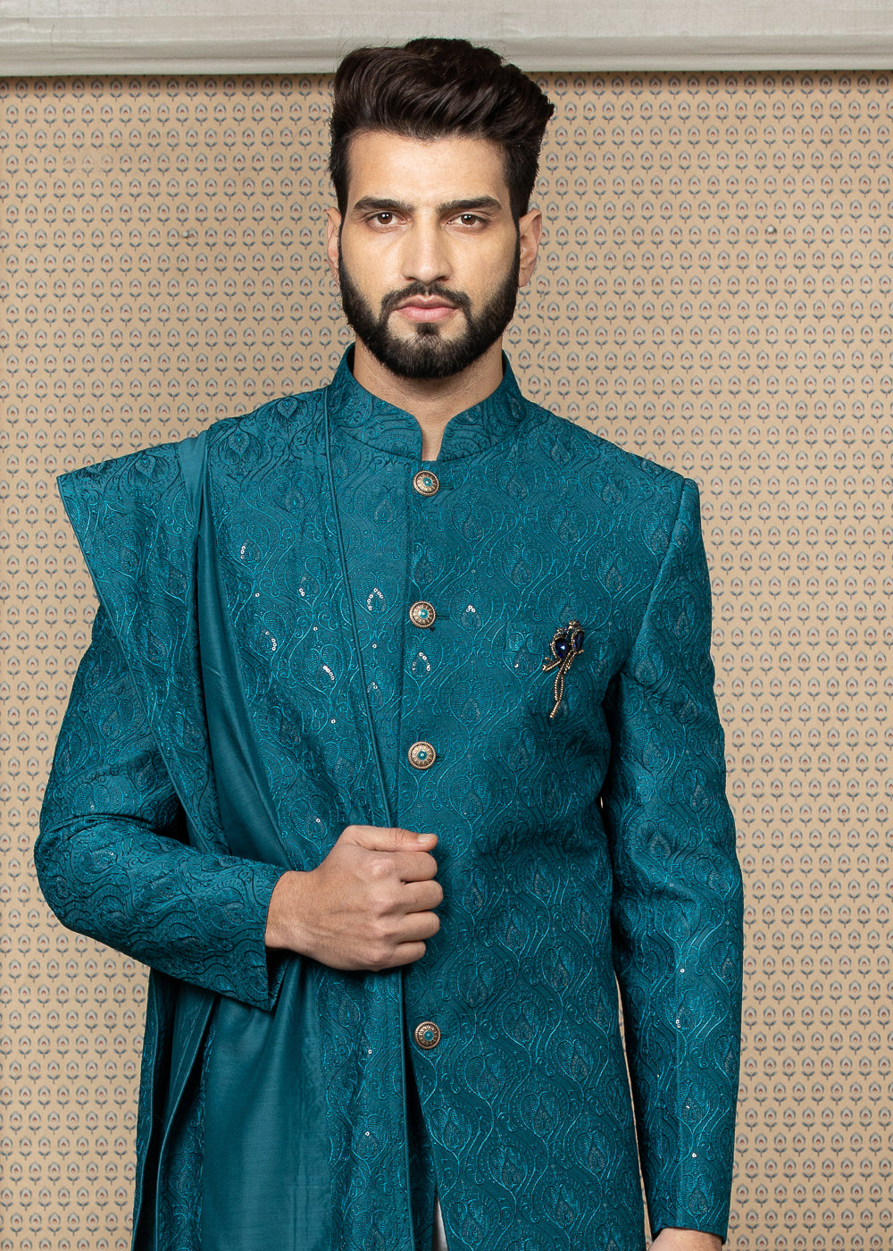 Peacock sherwani 2025