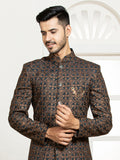 Green Embroidered Sherwani Set